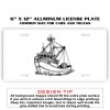 6 X 12 Full Size Aluminum License Plate for Cars and Trucks  Thumbnail
