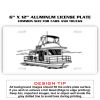 6 X 12 Full Size Aluminum License Plate for Cars and Trucks  Thumbnail