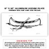 6 X 12 Full Size Aluminum License Plate for Cars and Trucks  Thumbnail