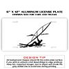 6 X 12 Full Size Aluminum License Plate for Cars and Trucks  Thumbnail
