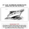 6 X 12 Full Size Aluminum License Plate for Cars and Trucks  Thumbnail