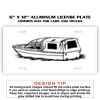 6 X 12 Full Size Aluminum License Plate for Cars and Trucks  Thumbnail