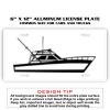6 X 12 Full Size Aluminum License Plate for Cars and Trucks  Thumbnail