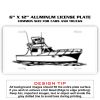 6 X 12 Full Size Aluminum License Plate for Cars and Trucks  Thumbnail