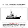 6 X 12 Full Size Aluminum License Plate for Cars and Trucks  Thumbnail