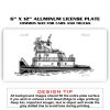 6 X 12 Full Size Aluminum License Plate for Cars and Trucks  Thumbnail