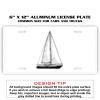 6 X 12 Full Size Aluminum License Plate for Cars and Trucks  Thumbnail