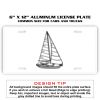 6 X 12 Full Size Aluminum License Plate for Cars and Trucks  Thumbnail