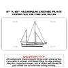 6 X 12 Full Size Aluminum License Plate for Cars and Trucks  Thumbnail