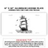 6 X 12 Full Size Aluminum License Plate for Cars and Trucks  Thumbnail