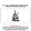 6 X 12 Full Size Aluminum License Plate for Cars and Trucks  Thumbnail