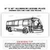 6 X 12 Full Size Aluminum License Plate for Cars and Trucks  Thumbnail