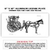 6 X 12 Full Size Aluminum License Plate for Cars and Trucks  Thumbnail