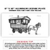 6 X 12 Full Size Aluminum License Plate for Cars and Trucks  Thumbnail
