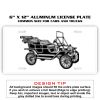 6 X 12 Full Size Aluminum License Plate for Cars and Trucks  Thumbnail
