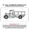 6 X 12 Full Size Aluminum License Plate for Cars and Trucks  Thumbnail
