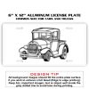 6 X 12 Full Size Aluminum License Plate for Cars and Trucks  Thumbnail