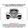 6 X 12 Full Size Aluminum License Plate for Cars and Trucks  Thumbnail
