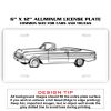 6 X 12 Full Size Aluminum License Plate for Cars and Trucks  Thumbnail