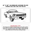 6 X 12 Full Size Aluminum License Plate for Cars and Trucks  Thumbnail