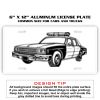 6 X 12 Full Size Aluminum License Plate for Cars and Trucks  Thumbnail