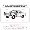 6 X 12 Full Size Aluminum License Plate for Cars and Trucks  Thumbnail