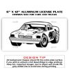 6 X 12 Full Size Aluminum License Plate for Cars and Trucks  Thumbnail