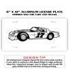 6 X 12 Full Size Aluminum License Plate for Cars and Trucks  Thumbnail