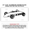 6 X 12 Full Size Aluminum License Plate for Cars and Trucks  Thumbnail