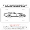 6 X 12 Full Size Aluminum License Plate for Cars and Trucks  Thumbnail