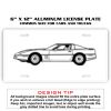 6 X 12 Full Size Aluminum License Plate for Cars and Trucks  Thumbnail