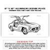 6 X 12 Full Size Aluminum License Plate for Cars and Trucks  Thumbnail