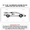 6 X 12 Full Size Aluminum License Plate for Cars and Trucks  Thumbnail