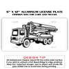 6 X 12 Full Size Aluminum License Plate for Cars and Trucks  Thumbnail