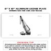 6 X 12 Full Size Aluminum License Plate for Cars and Trucks  Thumbnail