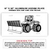 6 X 12 Full Size Aluminum License Plate for Cars and Trucks  Thumbnail
