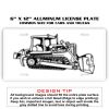 6 X 12 Full Size Aluminum License Plate for Cars and Trucks  Thumbnail