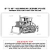 6 X 12 Full Size Aluminum License Plate for Cars and Trucks  Thumbnail
