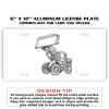 6 X 12 Full Size Aluminum License Plate for Cars and Trucks  Thumbnail