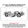6 X 12 Full Size Aluminum License Plate for Cars and Trucks  Thumbnail