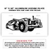 6 X 12 Full Size Aluminum License Plate for Cars and Trucks  Thumbnail