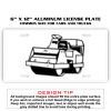 6 X 12 Full Size Aluminum License Plate for Cars and Trucks  Thumbnail