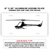 6 X 12 Full Size Aluminum License Plate for Cars and Trucks  Thumbnail