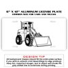 6 X 12 Full Size Aluminum License Plate for Cars and Trucks  Thumbnail