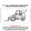 6 X 12 Full Size Aluminum License Plate for Cars and Trucks  Thumbnail