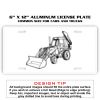 6 X 12 Full Size Aluminum License Plate for Cars and Trucks  Thumbnail