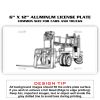 6 X 12 Full Size Aluminum License Plate for Cars and Trucks  Thumbnail
