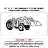 6 X 12 Full Size Aluminum License Plate for Cars and Trucks  Thumbnail
