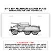 6 X 12 Full Size Aluminum License Plate for Cars and Trucks  Thumbnail
