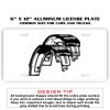 6 X 12 Full Size Aluminum License Plate for Cars and Trucks  Thumbnail